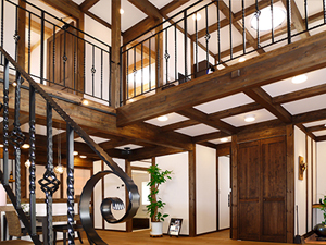 サイエンスホーム岡山展示場アイアン手摺り